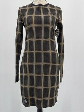 Lurking Class Cotton Plaid Shadow Coffin Skater Dress Size Large